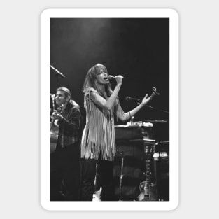 Carly Simon BW Photograph Sticker